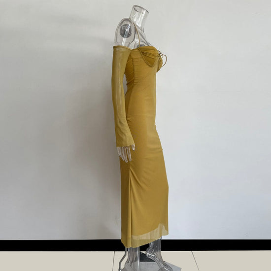 Mercy Flare Long Sleeve Dress - AMOROUSDRESS