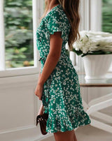 Nicole Floral Mini Dress - AMOROUSDRESS