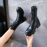 Mila Leather Boots - AMOROUSDRESS