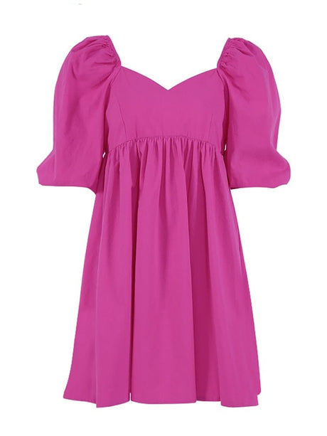 Ashley Puff Sleeve Dress - AMOROUSDRESS