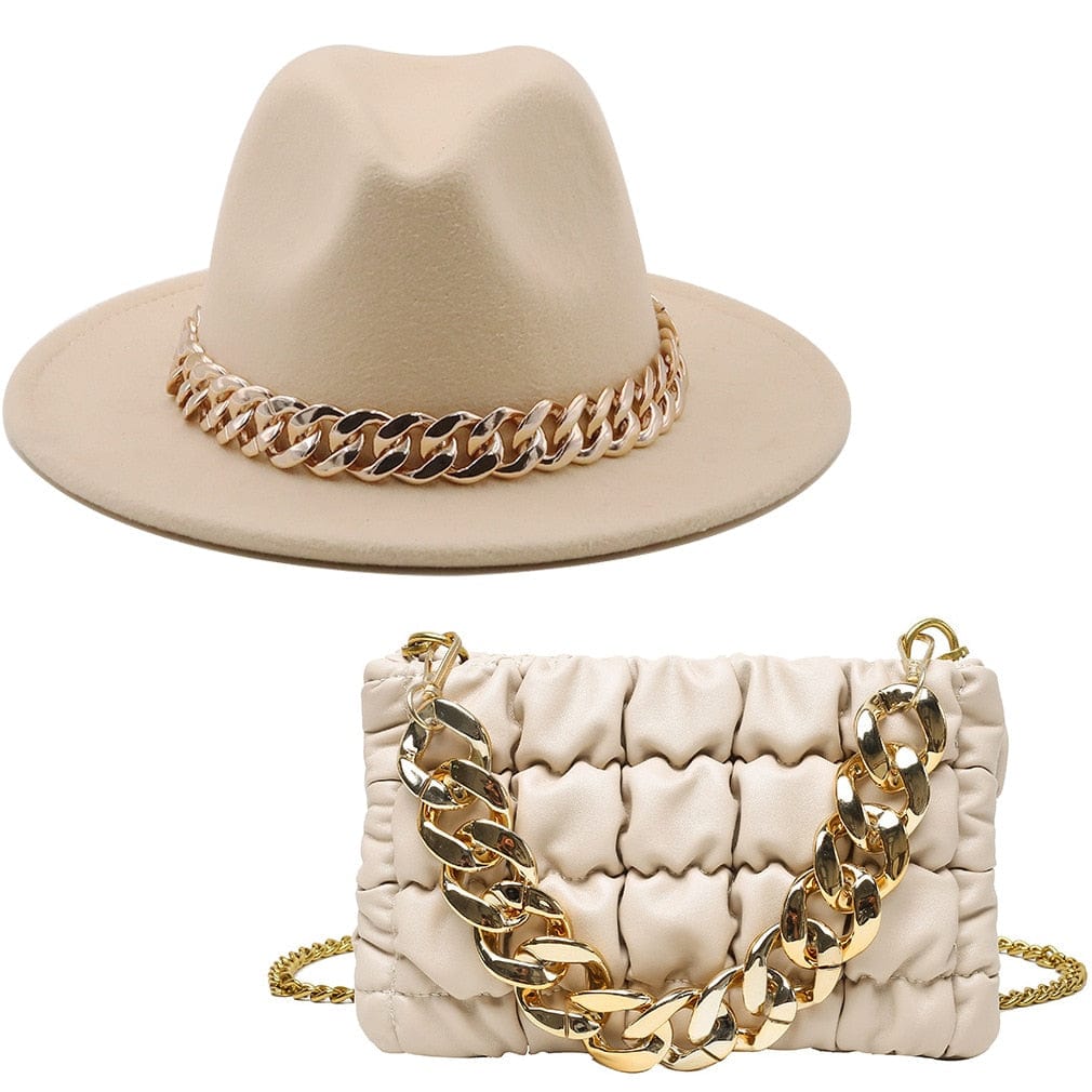 Luxury Bela Bag Hat Set - AMOROUSDRESS