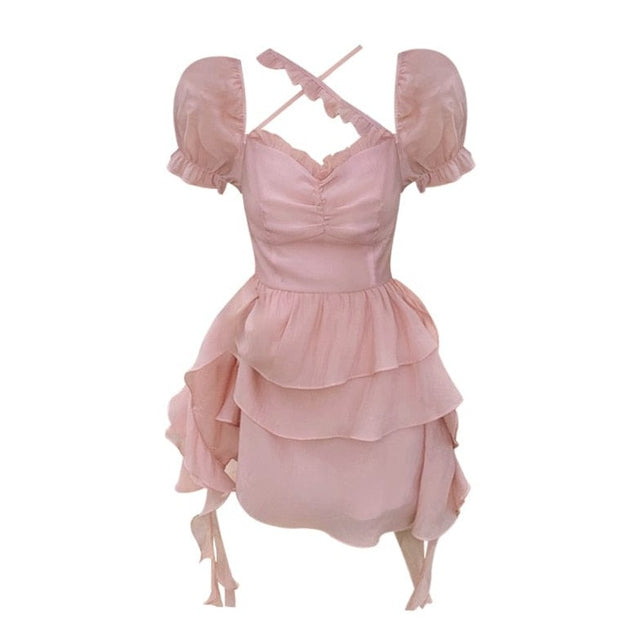 Sweet Princess Flare Mini Dress - AMOROUSDRESS