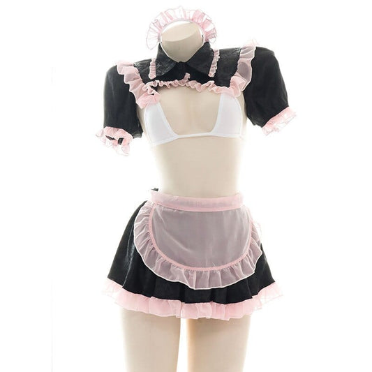 Sweet Maid Lace Costume - AMOROUSDRESS