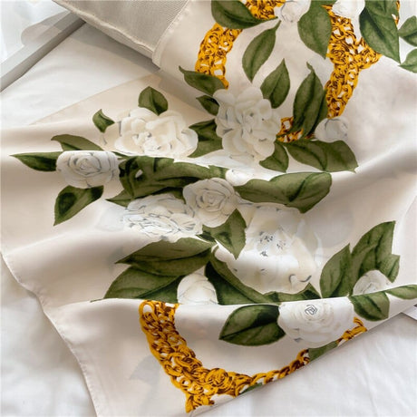 Design Twill Silk Scarf - AMOROUSDRESS