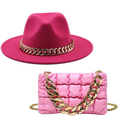 Luxury Bela Bag Hat Set - AMOROUSDRESS