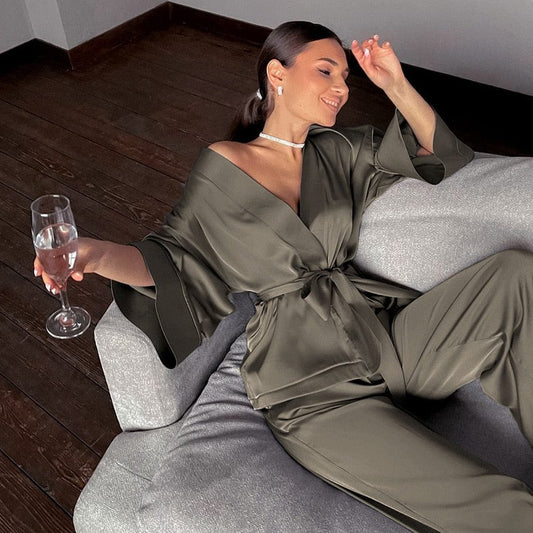 Luxurious Nightgown Loungewear - AMOROUSDRESS