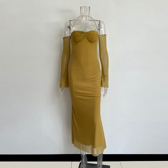 Mercy Flare Long Sleeve Dress - AMOROUSDRESS