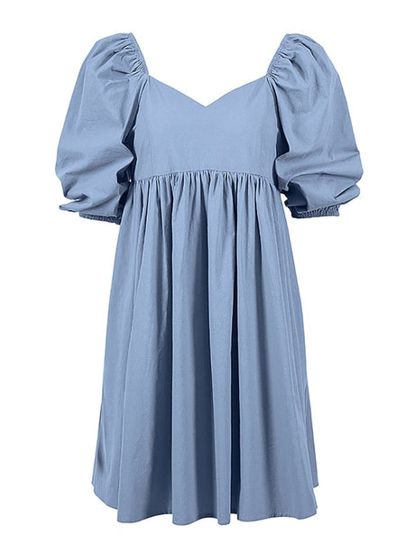 Ashley Puff Sleeve Dress - AMOROUSDRESS