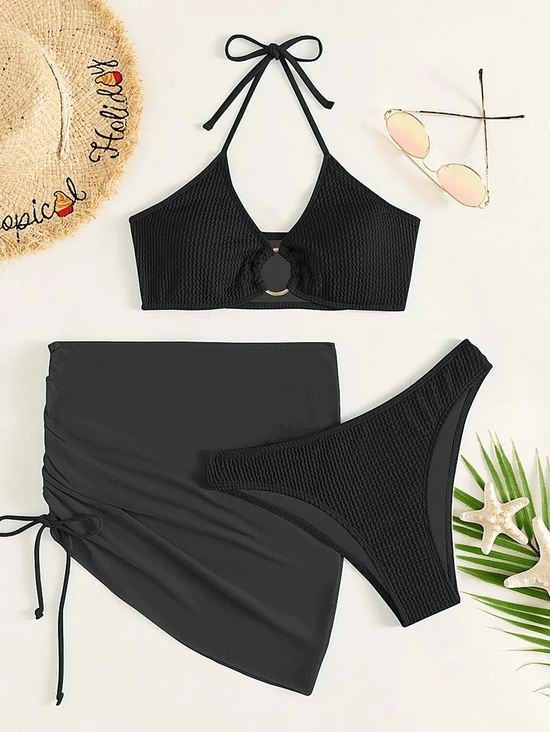 Ariella 3 Piece Bikini Set - AMOROUSDRESS