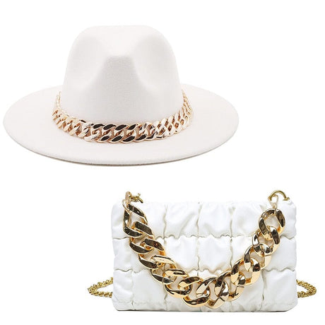 Luxury Bela Bag Hat Set - AMOROUSDRESS