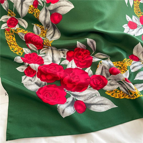 Design Twill Silk Scarf - AMOROUSDRESS