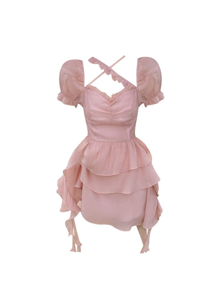 Sweet Princess Flare Mini Dress - AMOROUSDRESS