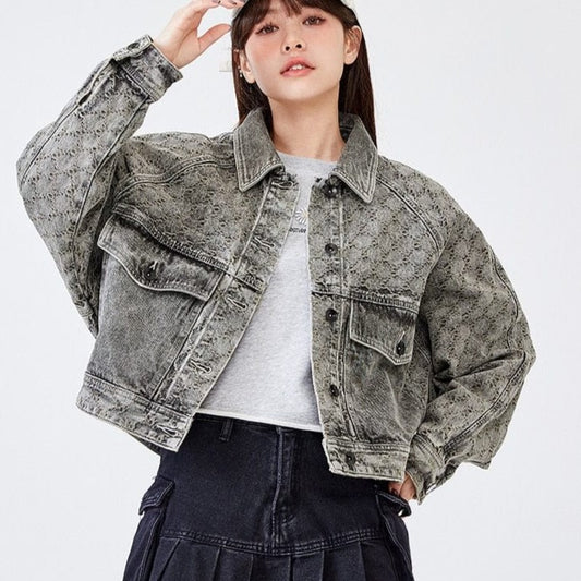 Flawless Retro Denim Jacket - AMOROUSDRESS