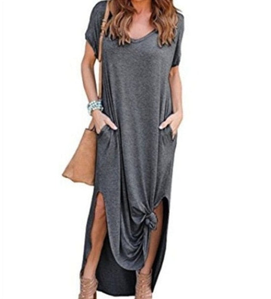 Shanda Long Midi Dress - AMOROUSDRESS