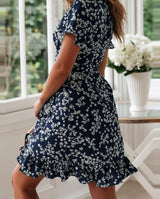 Nicole Floral Mini Dress - AMOROUSDRESS