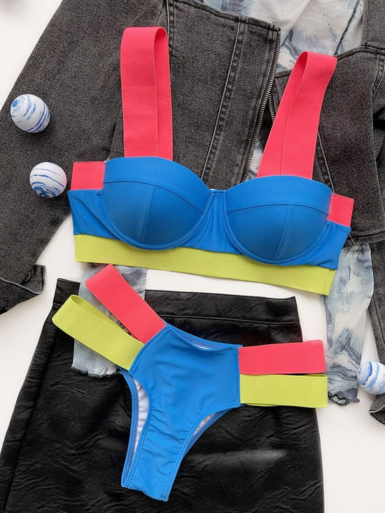 Neon Kimi Bikini Set - AMOROUSDRESS