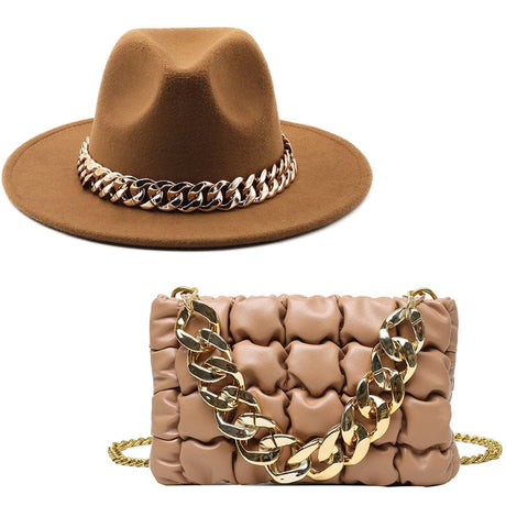 Luxury Bela Bag Hat Set - AMOROUSDRESS