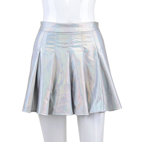Pleated Cute High Waist Mini Skirt - AMOROUSDRESS