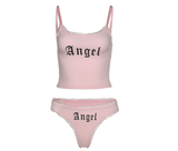 Lovely Angel Lace Two Piece Set - AMOROUSDRESS