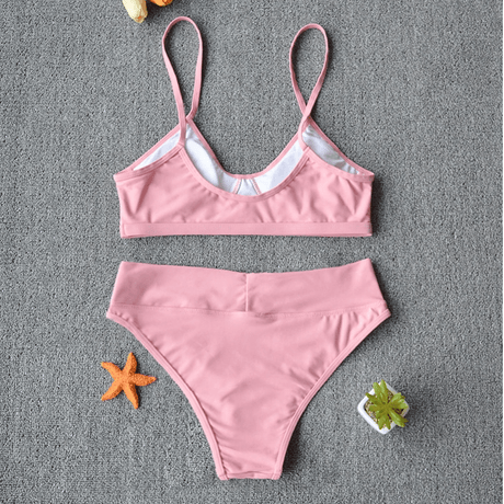 Soft High Waist Bikini Set - AMOROUSDRESS