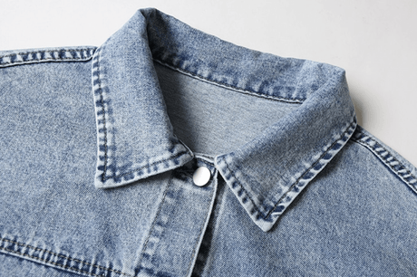 Retro Chic Denim Jacket - AMOROUSDRESS