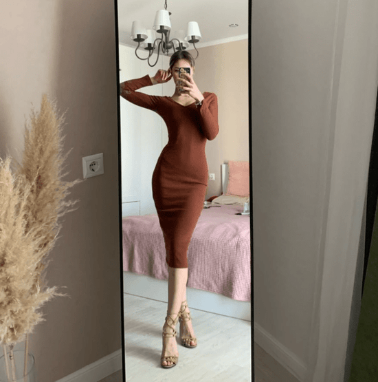 Sweet Heart Knit Dress - AMOROUSDRESS