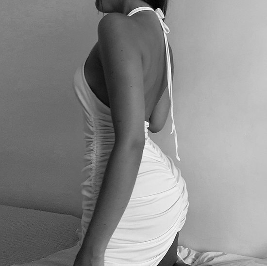 Aesthetic Ruched Dress - AMOROUSDRESS