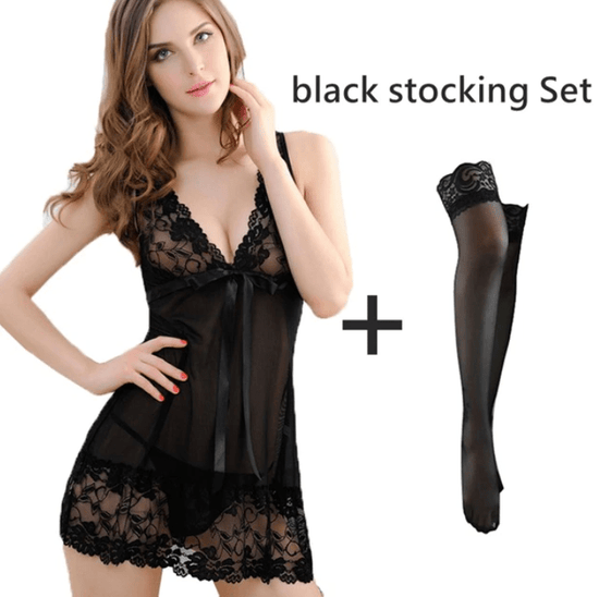 Natasha Lace Babydoll Dress