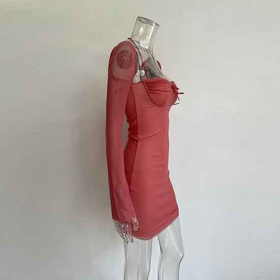 Mercy Flare Long Sleeve Dress - AMOROUSDRESS