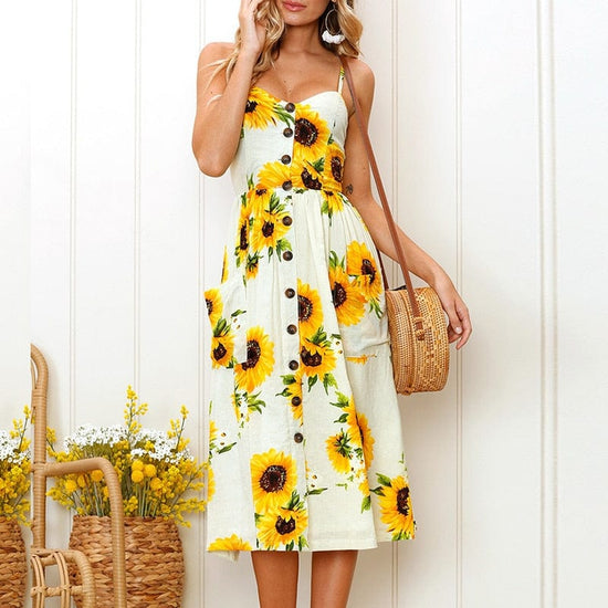 Leopard Sweet Split Dress
