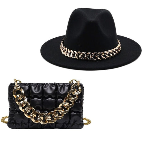 Luxury Bela Bag Hat Set - AMOROUSDRESS