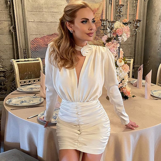 Elegant Juliana V-Neck Dress - AMOROUSDRESS