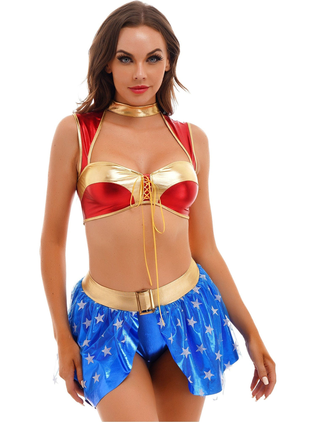 Tempting Wonder Woman Set - AMOROUSDRESS