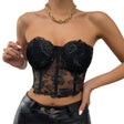 Sweet Rose Bustier Tube Top - AMOROUSDRESS