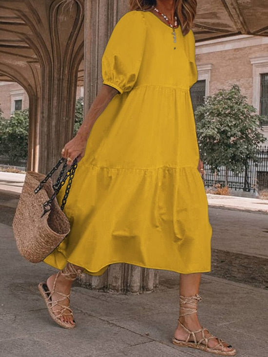 Melissa Neat Dress - AMOROUSDRESS
