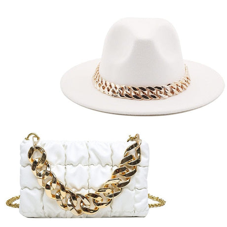 Luxury Bela Bag Hat Set - AMOROUSDRESS