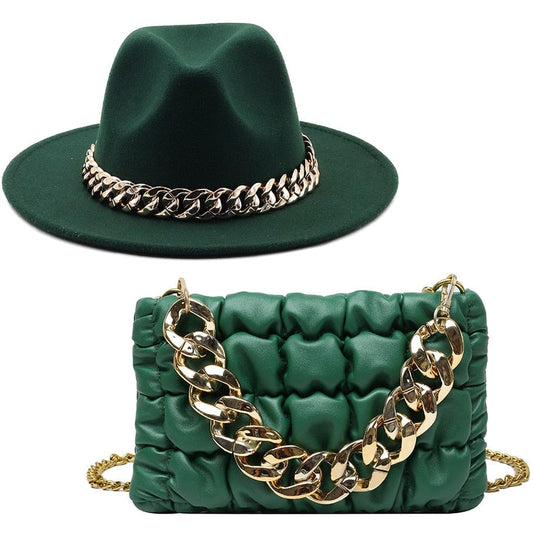 Luxury Bela Bag Hat Set - AMOROUSDRESS