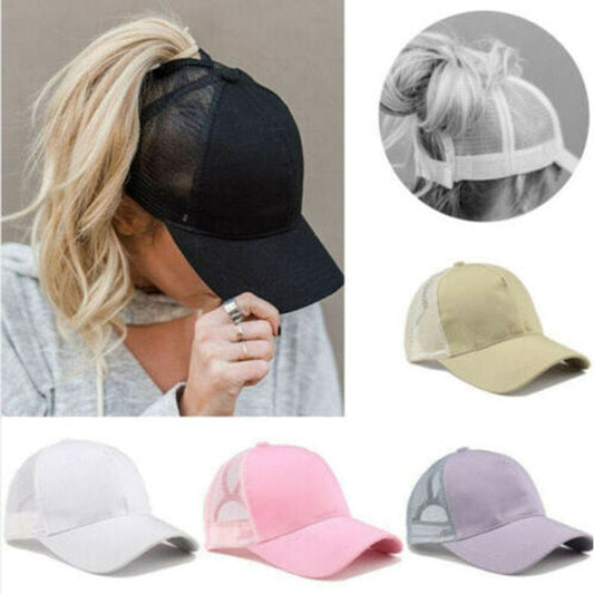 Dana Mesh Ponytail Cap - AMOROUSDRESS