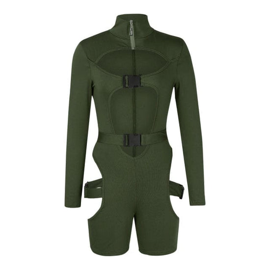 Racy Hollow Out Romper - AMOROUSDRESS