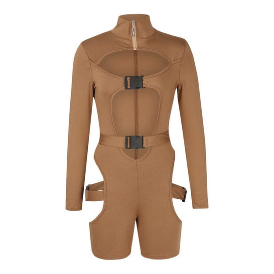 Racy Hollow Out Romper - AMOROUSDRESS