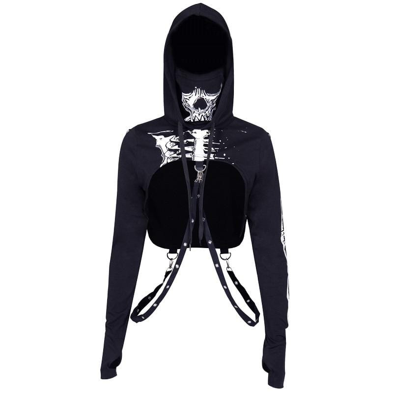 Skeleton Hottie Sweatshirt Set - AMOROUSDRESS