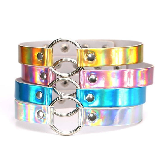 Holographic Daisy Choker - AMOROUSDRESS