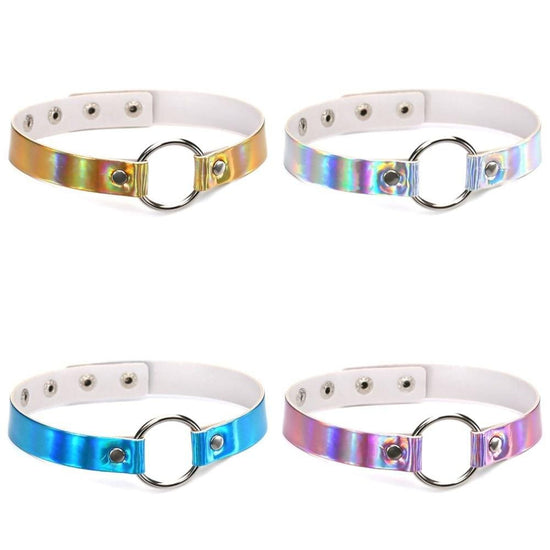 Holographic Daisy Choker - AMOROUSDRESS