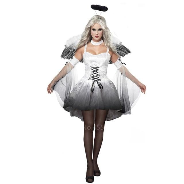 Bewitching Ghost Bride Costume Set - AMOROUSDRESS