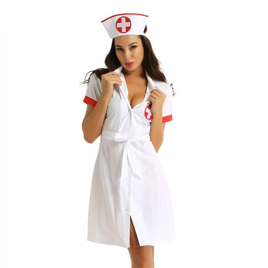 Lovely Nurse Costume Set - AMOROUSDRESS