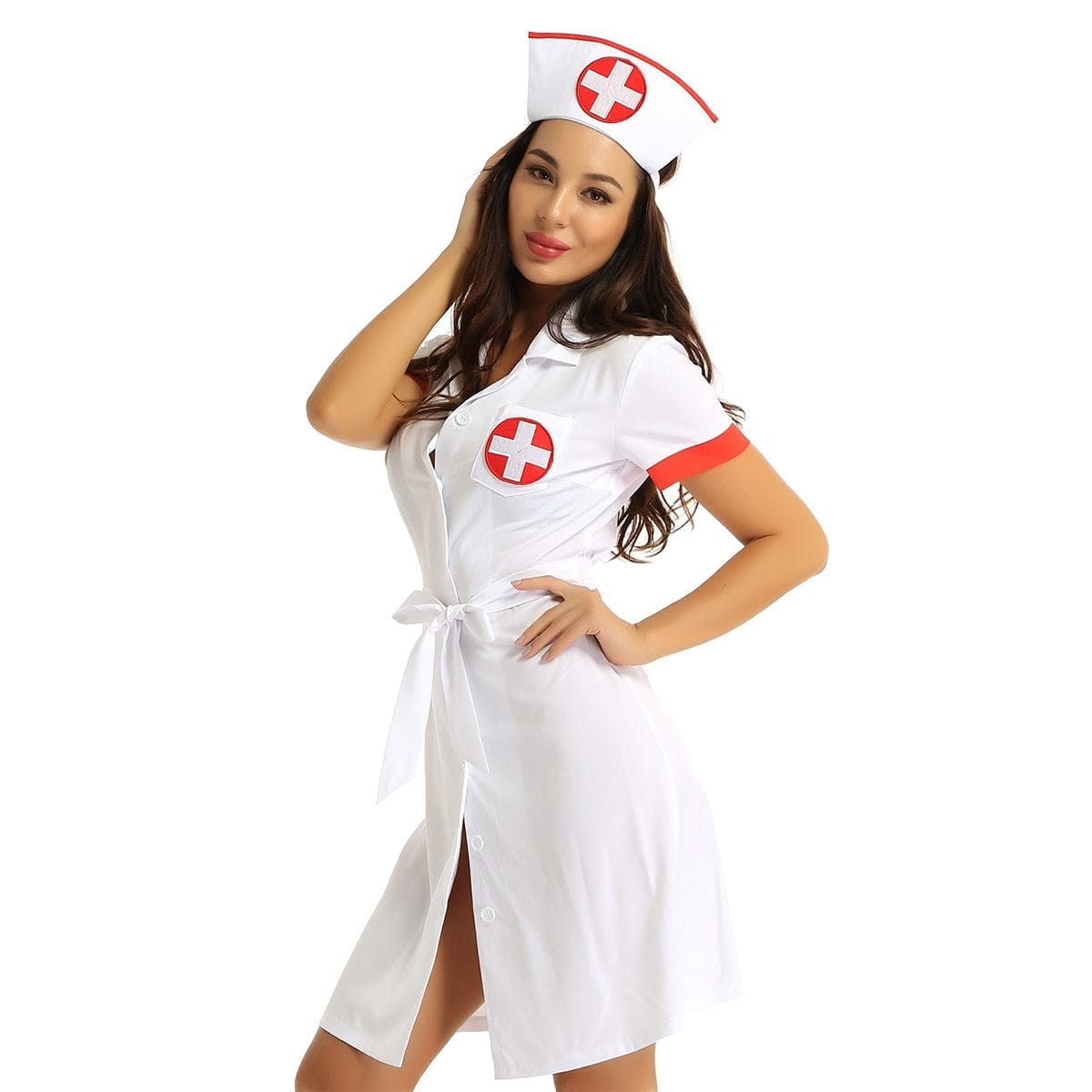 Lovely Nurse Costume Set - AMOROUSDRESS