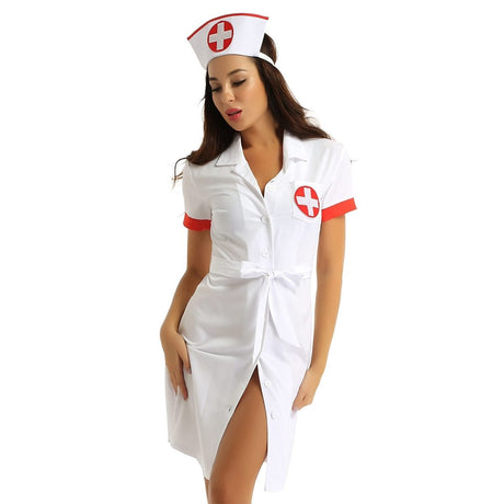 Lovely Nurse Costume Set - AMOROUSDRESS