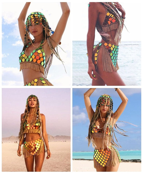 Eye-catching Tassel Set - AMOROUSDRESS