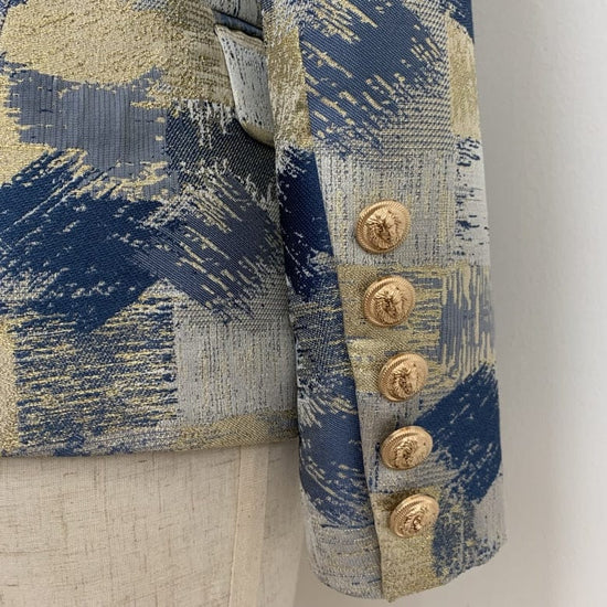 Luxxe Jacquard Blazer Jacket - AMOROUSDRESS