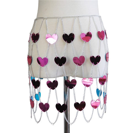 Style Heart Shape Sequin Sets - AMOROUSDRESS